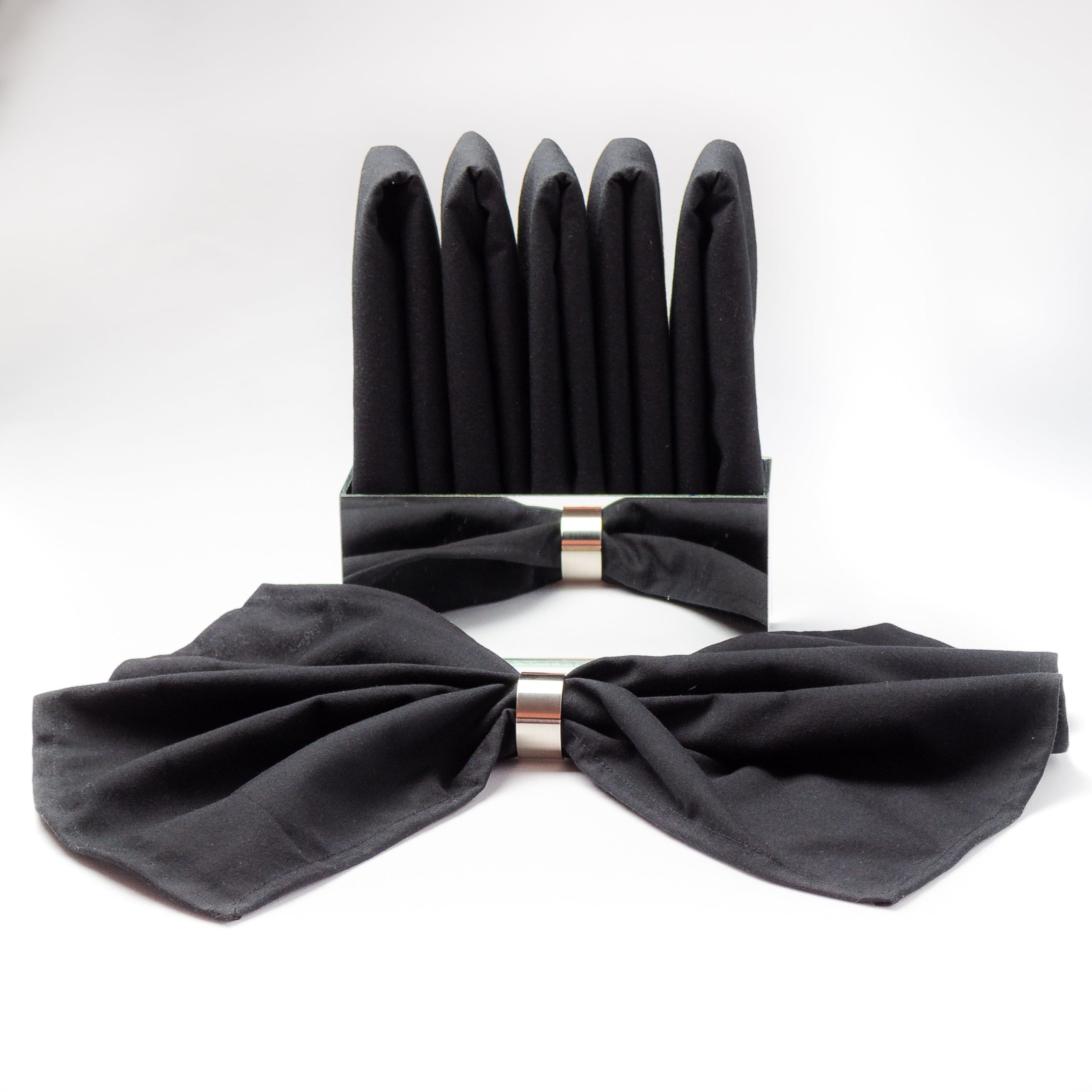 Serviettes Plain Black