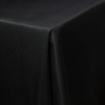 Tablecloths Plain Polyester Black & White
